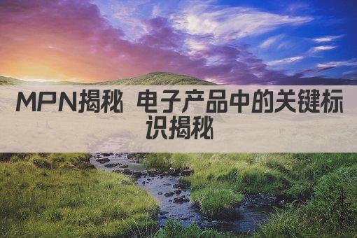 MPN揭秘 电子产品中的关键标识揭秘