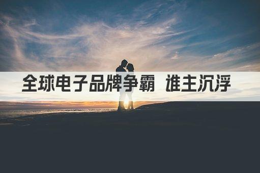 全球电子品牌争霸 谁主沉浮 
