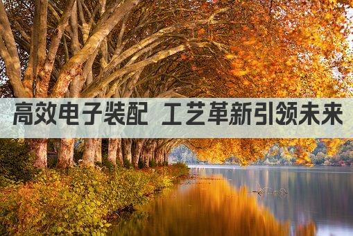 高效电子装配 工艺革新引领未来