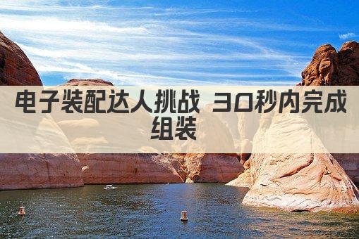 电子装配达人挑战 30秒内完成组装 